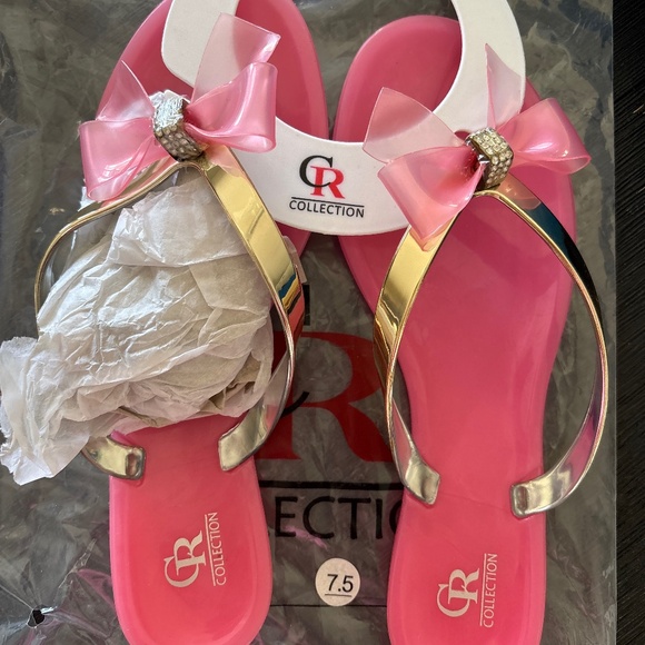 Cape Robbin Brand New pink Gel Sandal - Picture 1 of 3